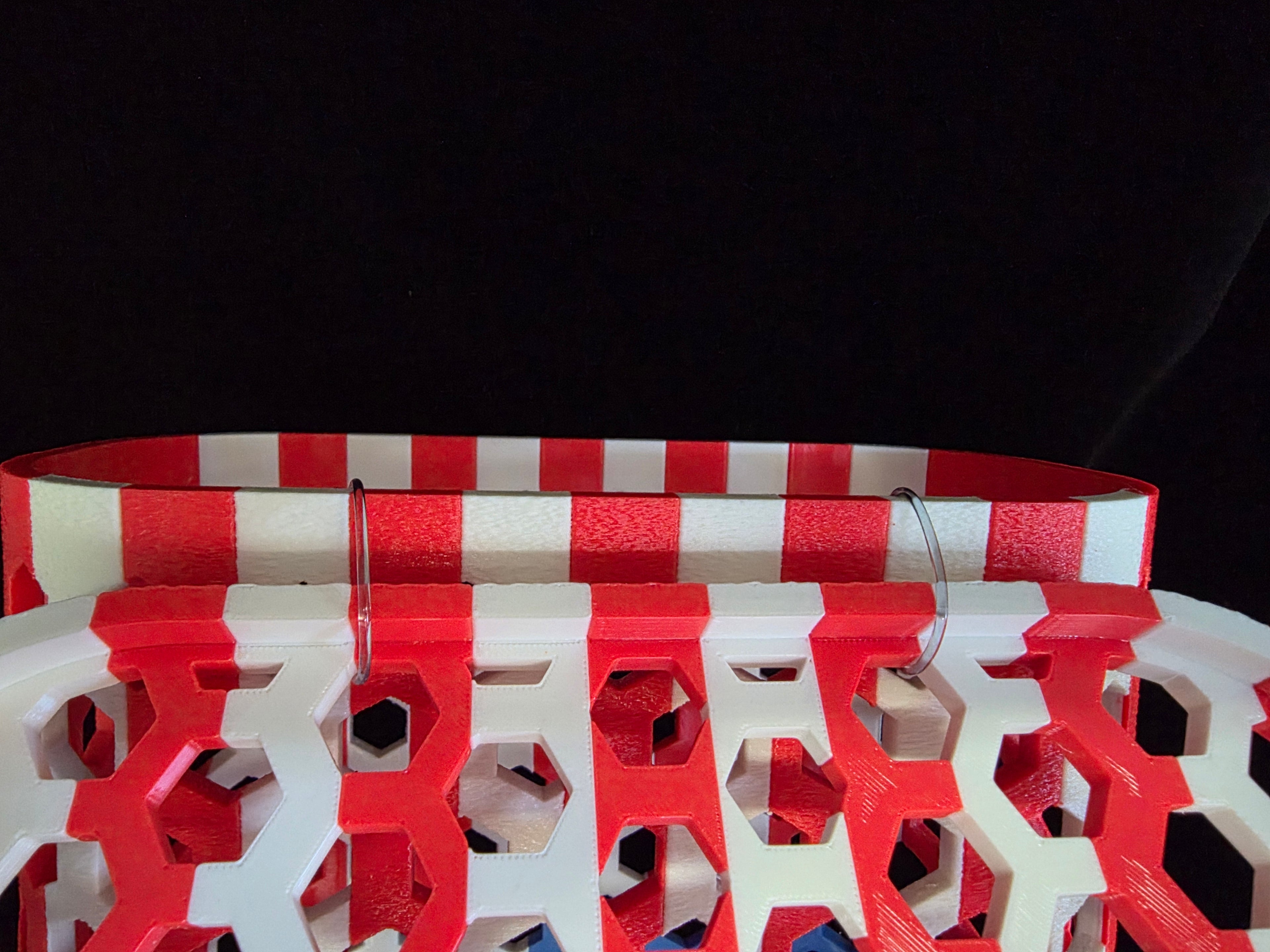 Patriotic stars and stripes chum net basket