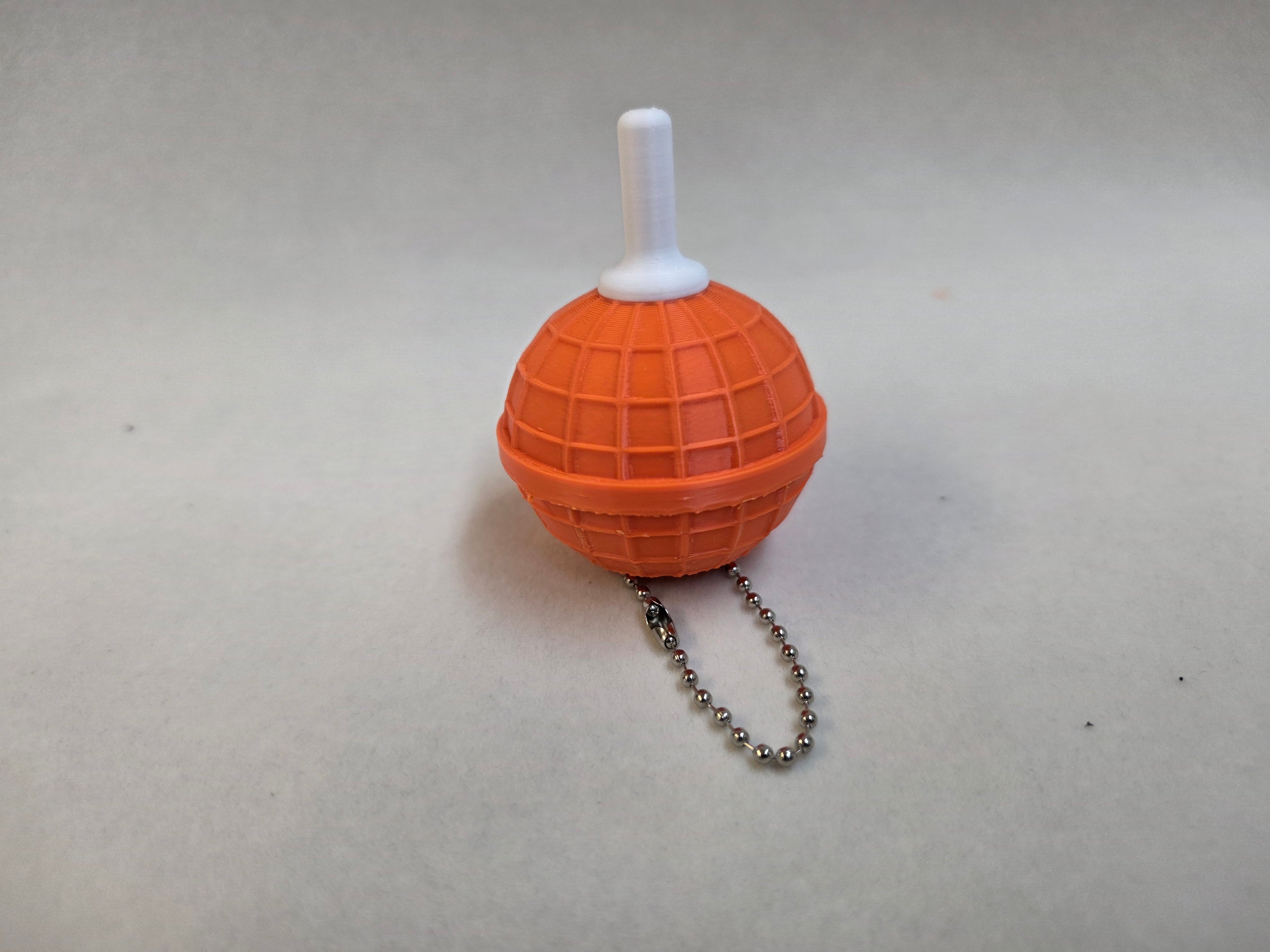 Boat key float shaped like commercial fishing buoy