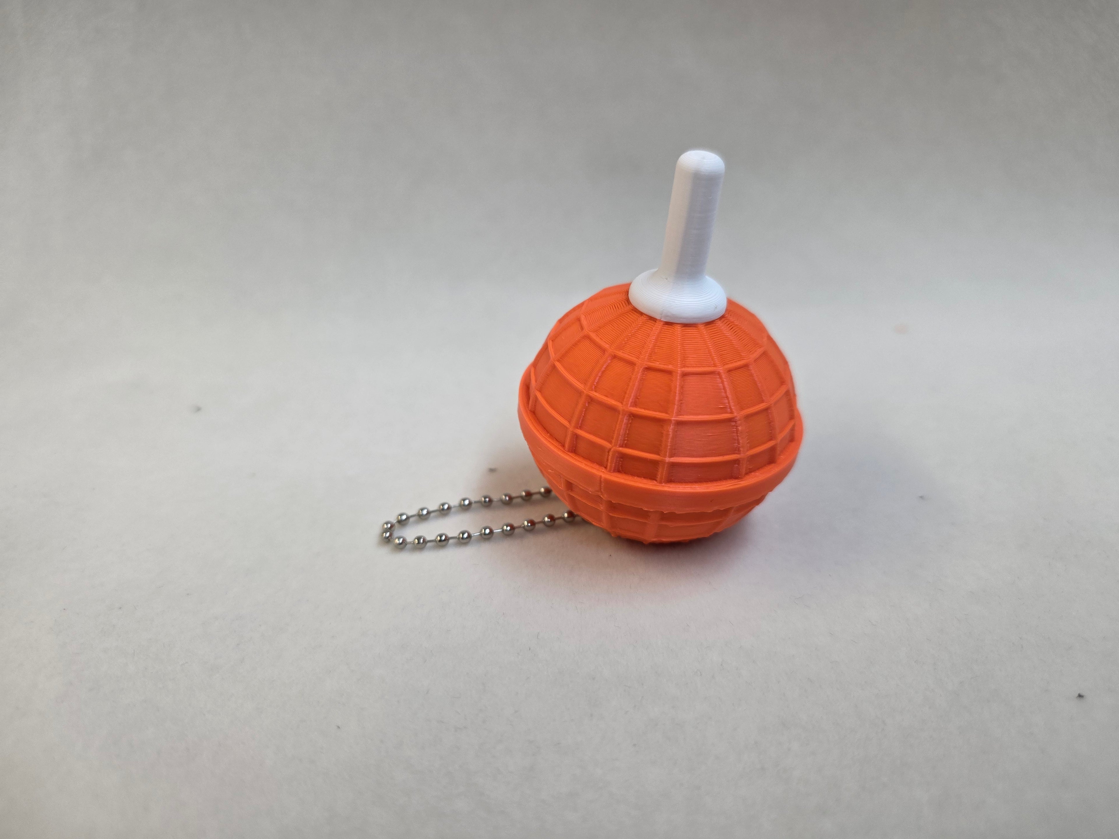 Boat key float shaped like commercial fishing buoy